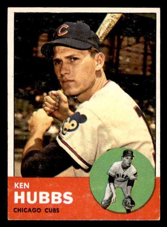 1963 Topps Baseball #015 Ken Hubbs Cubs EX 552194