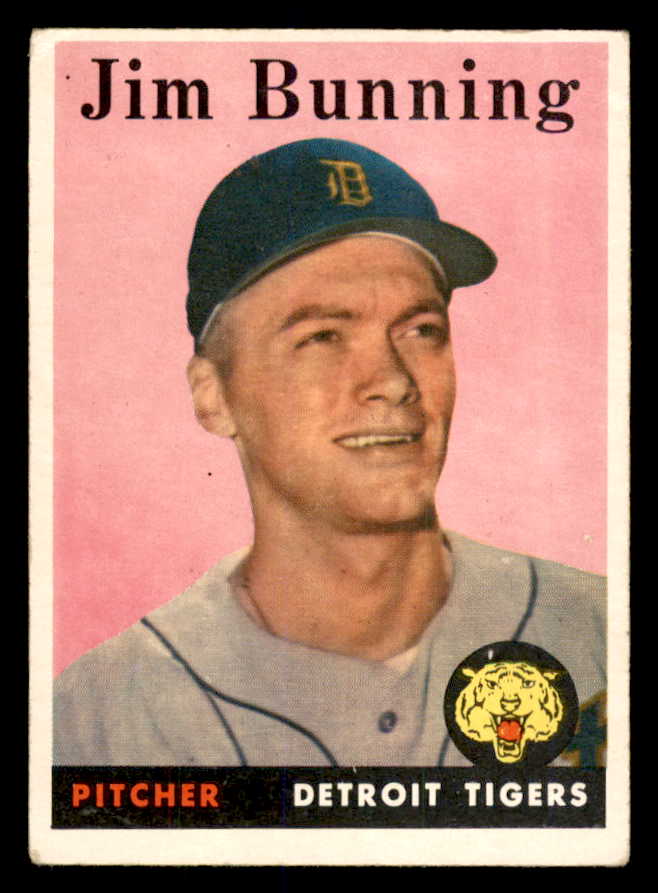 1958 Topps Baseball #115 Jim Bunning Tigers VG-EX 552205
