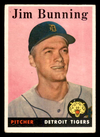 1958 Topps Baseball #115 Jim Bunning Tigers VG-EX 552205