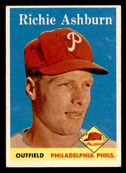 1958 Topps Baseball #230 Richie Ashburn Phillies EX+/EX-MT 552206