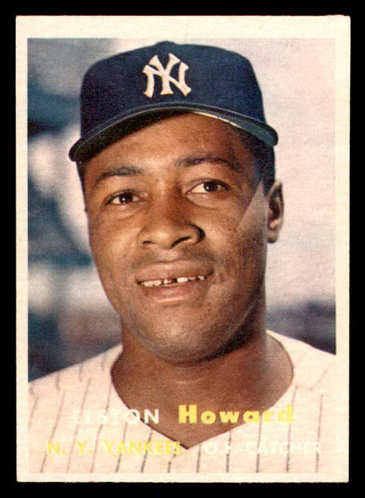 1957 Topps Baseball #082 Elston Howard Yankees EX-MT 552215