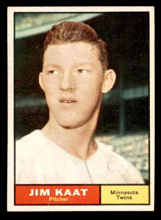 1961 Topps Baseball #063 Jim Kaat Twins EX-MT 552238