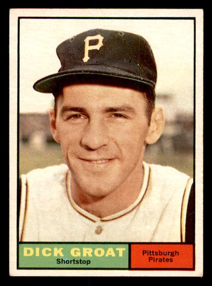 1961 Topps Baseball #001 Dick Groat Pirates EX-MT 552239