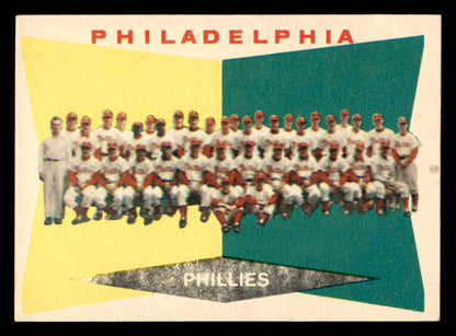 1960 Topps Baseball #302 Philadelphia Phillies Team EX-MT 552253