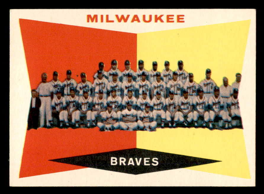 1960 Topps Baseball #381 Milwaukee Braves Team EX-MT 552256