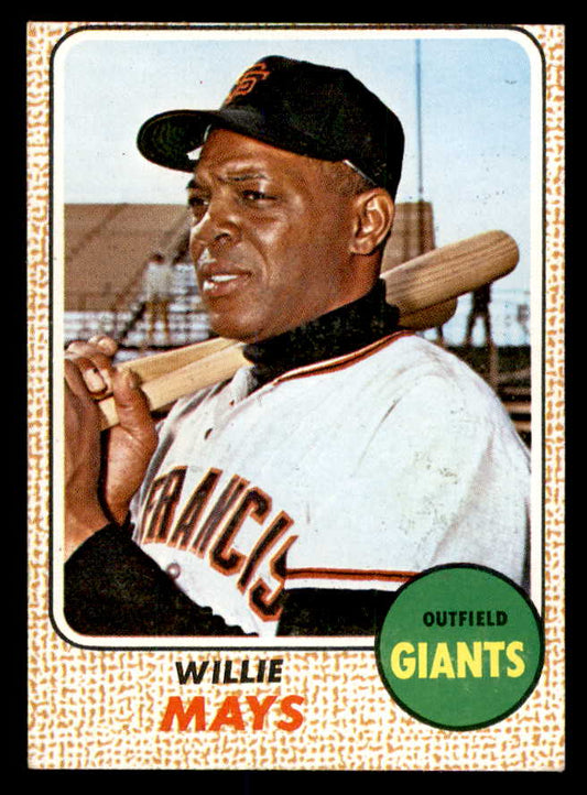 1968 Topps Baseball #050 Willie Mays Giants EX 552272