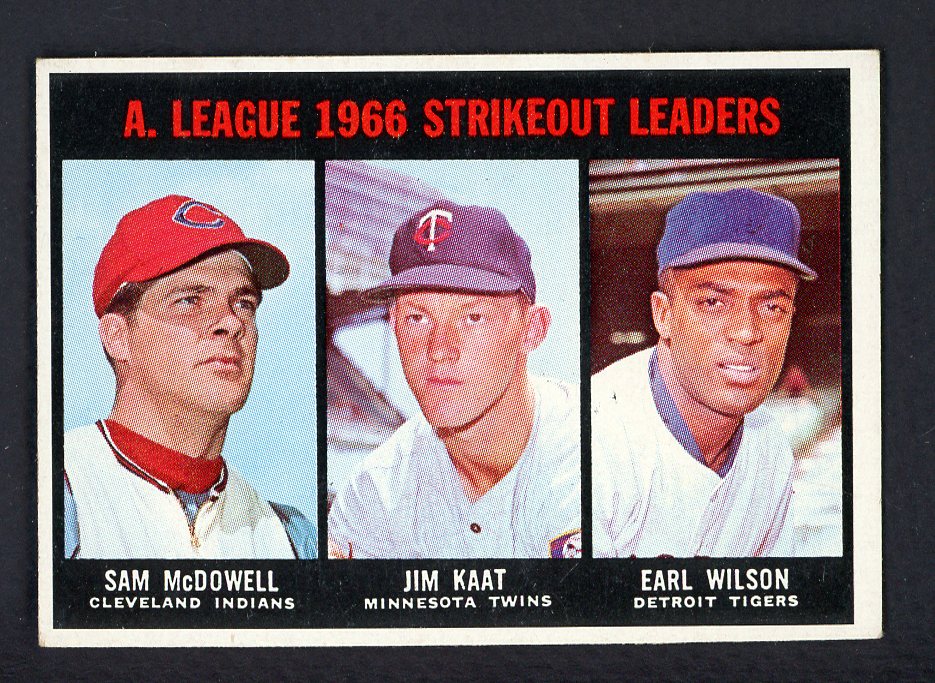 1967 Topps Baseball #237 A.L. Strike Out Leaders Jim Kaat EX-MT 552280