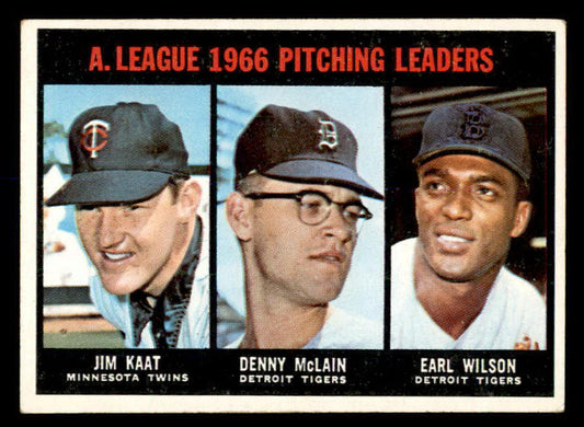 1967 Topps Baseball #235 A.L. Win Leaders Jim Kaat VG-EX 552281