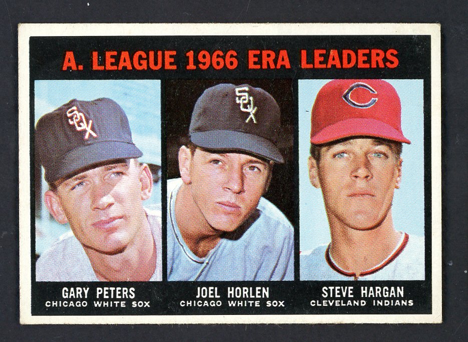 1967 Topps Baseball #233 A.L. ERA Leaders Gary Peters EX-MT 552282