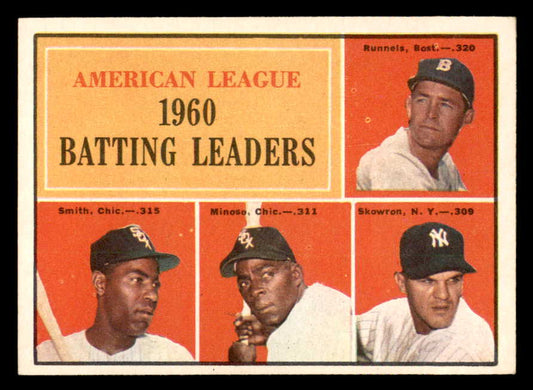 1961 Topps Baseball #042 A.L. Batting Leaders Minoso EX-MT 552286