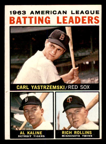 1964 Topps Baseball #008 A.L. Batting Leaders Yastrzemski EX+/EX-MT 552302