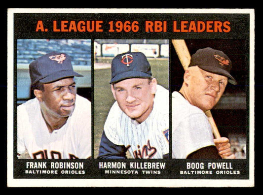 1967 Topps Baseball #241 A.L. RBI Leaders Robinson EX-MT 552304