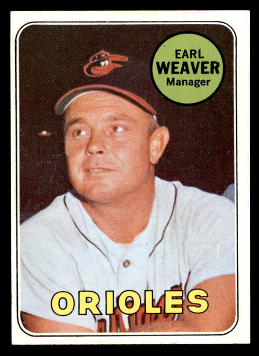 1969 Topps Baseball #516 Earl Weaver Orioles NR-MT 552318