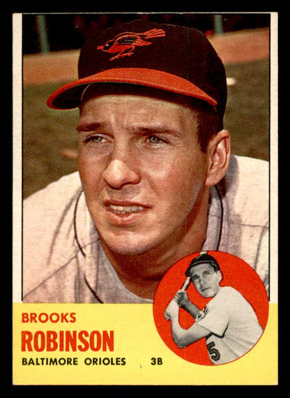 1963 Topps Baseball #345 Brooks Robinson Orioles EX+/EX-MT 552348