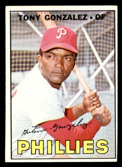 1967 Topps Baseball #548 Tony Gonzalez Phillies EX+/EX-MT 552359