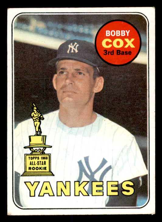 1969 Topps Baseball #237 Bobby Cox Yankees EX 552385