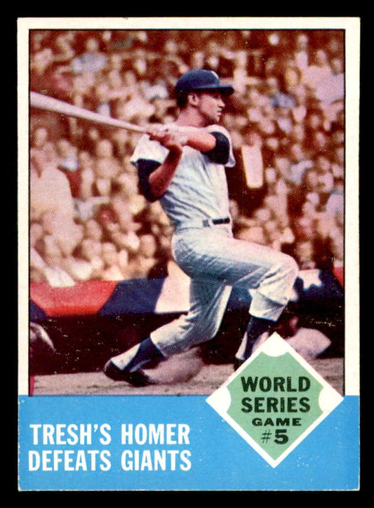 1963 Topps Baseball #146 World Series Game 5 Tom Tresh EX-MT 552402