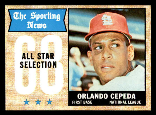 1968 Topps Baseball #362 Orlando Cepeda A.S. Cardinals NR-MT 552414