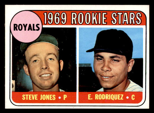 1969 Topps Baseball #049 Eliseo Rodriguez Royals NR-MT Variation 552419