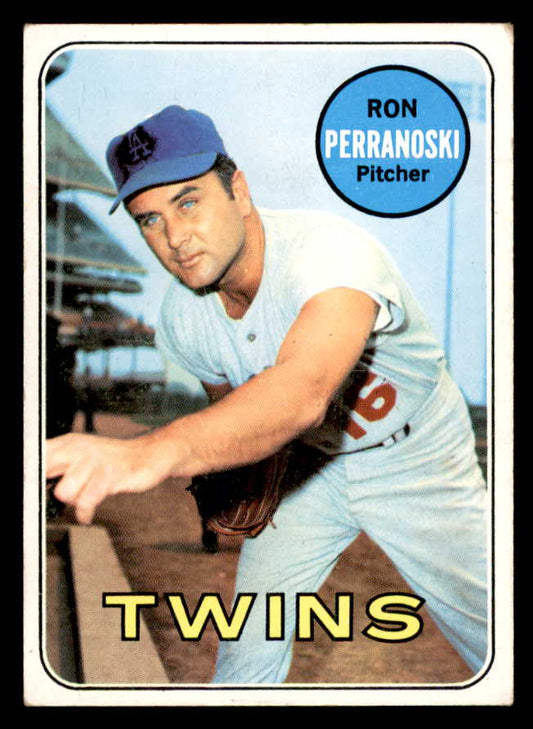 1969 Topps Baseball #077 Ron Perranoski Twins VG-EX Variation 552421