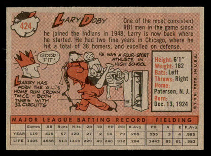 1958 Topps Baseball #424 Larry Doby Indians EX-MT 552446