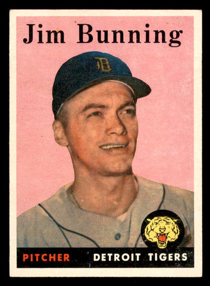 1958 Topps Baseball #115 Jim Bunning Tigers EX+/EX-MT 552447