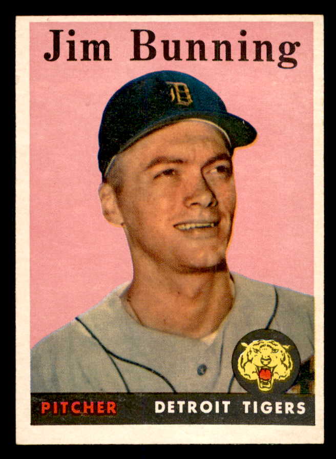 1958 Topps Baseball #115 Jim Bunning Tigers VG-EX 552448