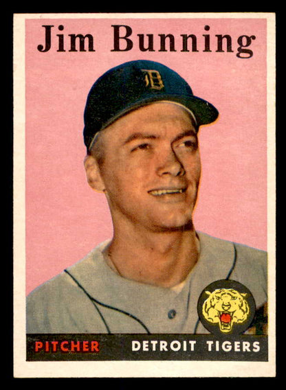 1958 Topps Baseball #115 Jim Bunning Tigers VG-EX 552448
