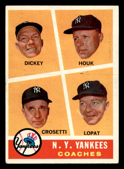 1960 Topps Baseball #465 Bill Dickey Yankees EX-MT 552453