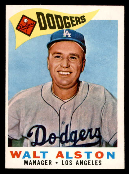 1960 Topps Baseball #212 Walt Alston Dodgers EX-MT 552465