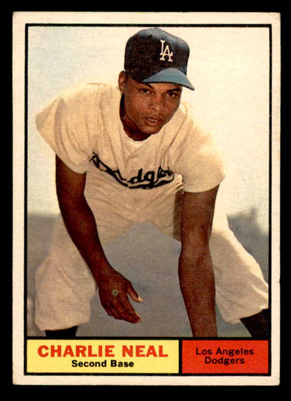 1961 Topps Baseball #423 Charlie Neal Dodgers VG-EX 552477
