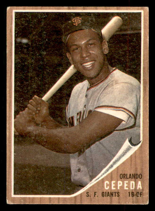 1962 Topps Baseball #040 Orlando Cepeda Giants VG-EX 552480