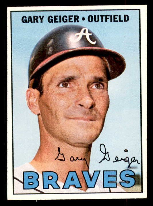 1967 Topps Baseball #566 Gary Geiger Braves EX-MT 552482
