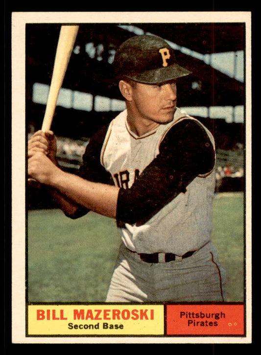 1961 Topps Baseball #430 Bill Mazeroski Pirates EX-MT 552549