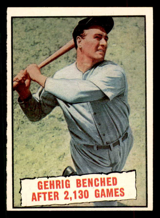 1961 Topps Baseball #405 Lou Gehrig Yankees EX-MT 552556