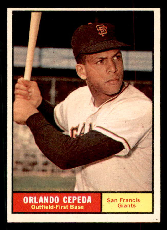 1961 Topps Baseball #435 Orlando Cepeda Giants EX-MT 552557