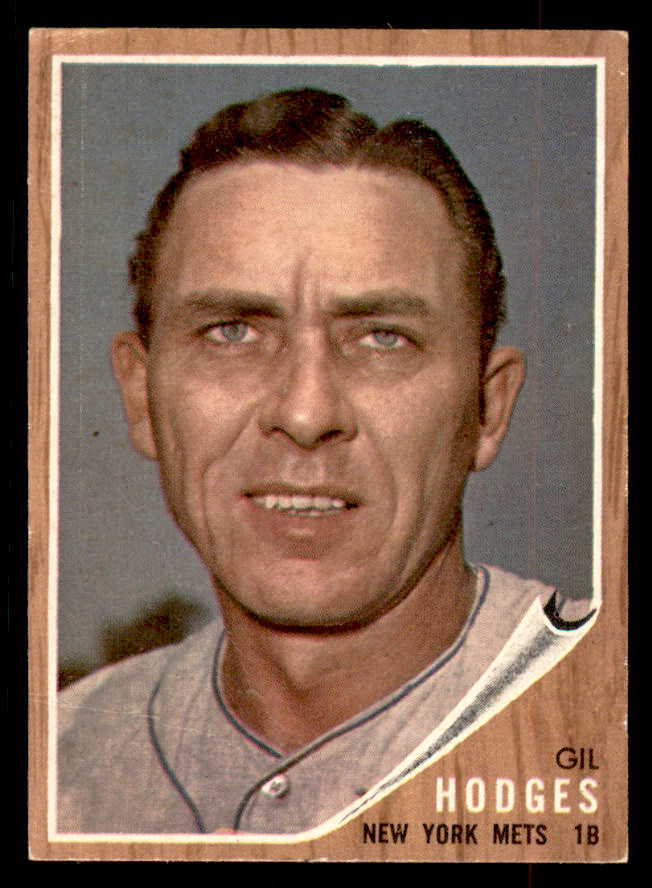 1962 Topps Baseball #085 Gil Hodges Mets Good 552560
