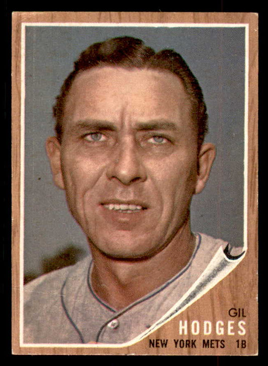 1962 Topps Baseball #085 Gil Hodges Mets Good 552560