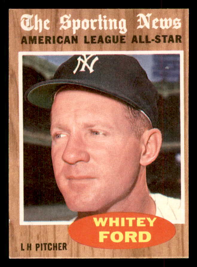 1962 Topps Baseball #475 Whitey Ford A.S. Yankees EX-MT 552565