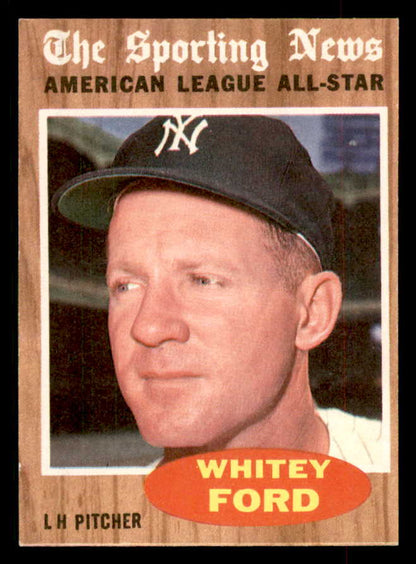 1962 Topps Baseball #475 Whitey Ford A.S. Yankees EX-MT 552565