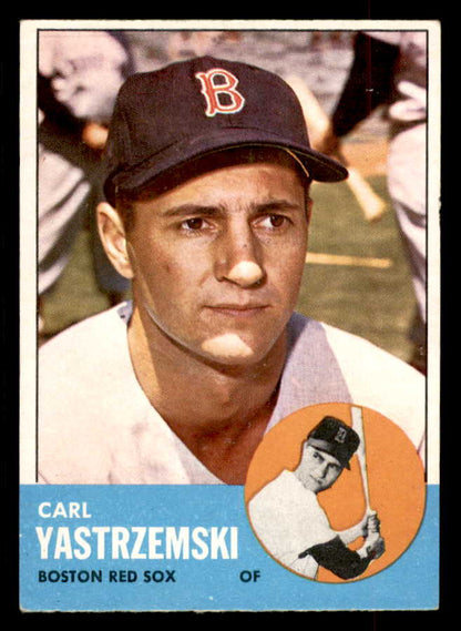 1963 Topps Baseball #115 Carl Yastrzemski Red Sox VG-EX 552574