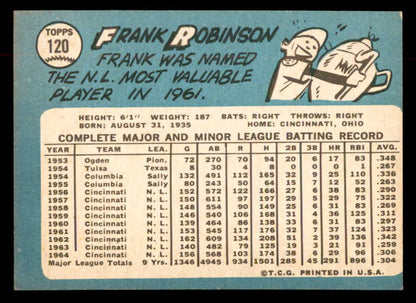 1965 Topps Baseball #120 Frank Robinson Reds NR-MT 552585