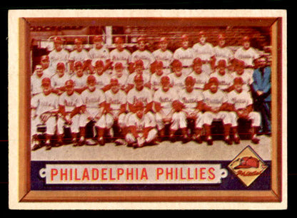 1957 Topps Baseball #214 Philadelphia Phillies Team EX-MT 552596