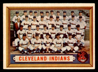 1957 Topps Baseball #275 Cleveland Indians Team EX-MT 552601