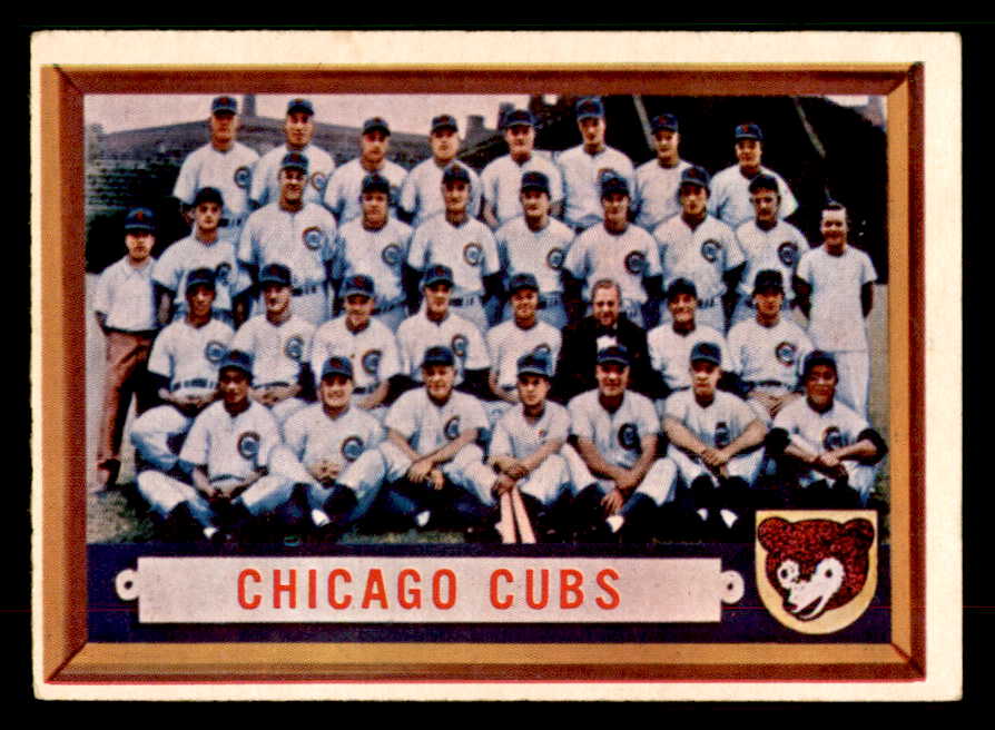 1957 Topps Baseball #183 Chicago Cubs Team EX 552605