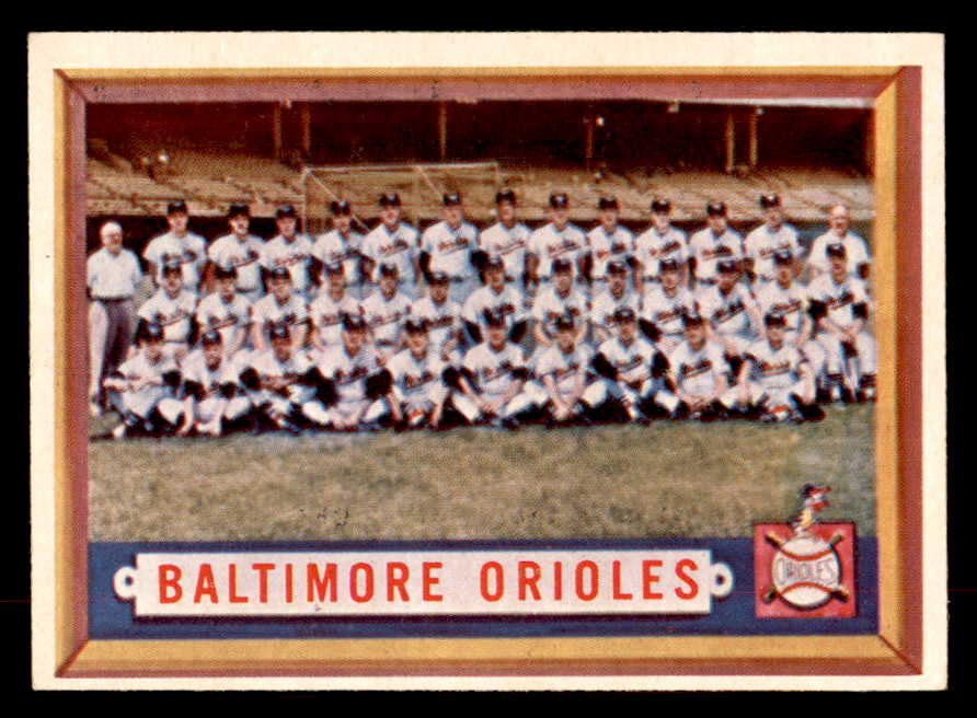 1957 Topps Baseball #251 Baltimore Orioles Team EX-MT 552610