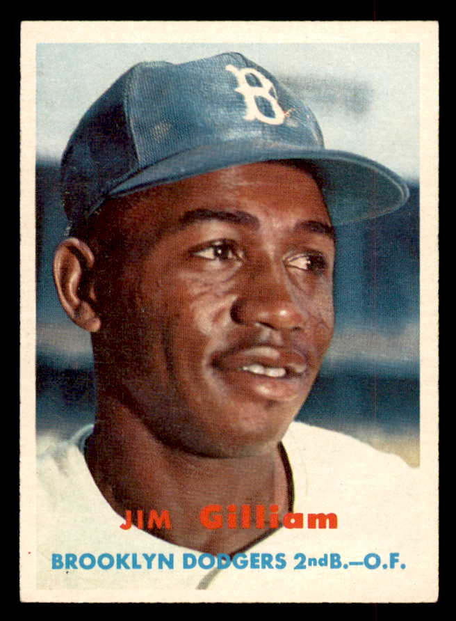 1957 Topps Baseball #115 Jim Gilliam Dodgers EX-MT 552616