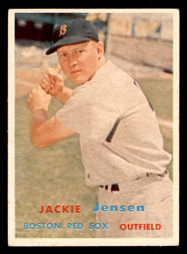 1957 Topps Baseball #220 Jackie Jensen Red Sox EX-MT 552617