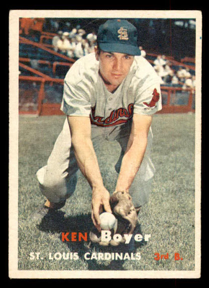 1957 Topps Baseball #122 Ken Boyer Cardinals EX 552630