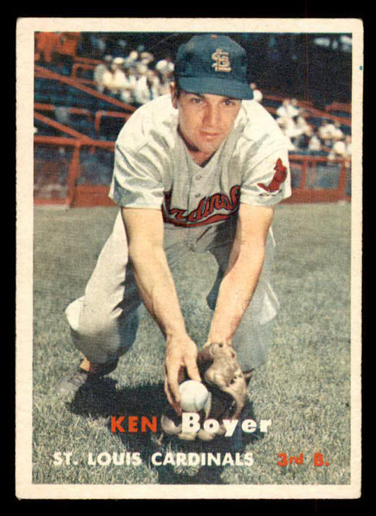 1957 Topps Baseball #122 Ken Boyer Cardinals EX 552630
